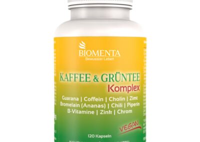 BIOMENTA Kaffee & Grüntee Komplex -120-Kapseln