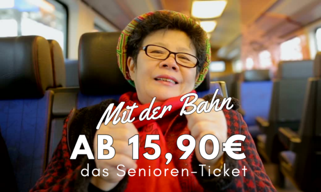 Entdecke den Supersparpreis für Senioren: Bahn-Reisen ab 15 Euro