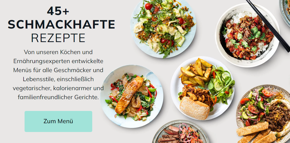 Marley Spoon über 55 schmackhafte Gerichte
