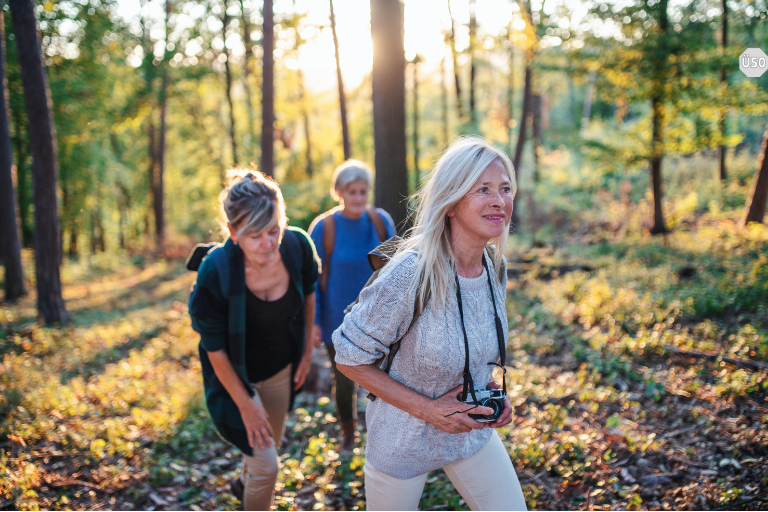 Seniorinnen beim Wandern 1