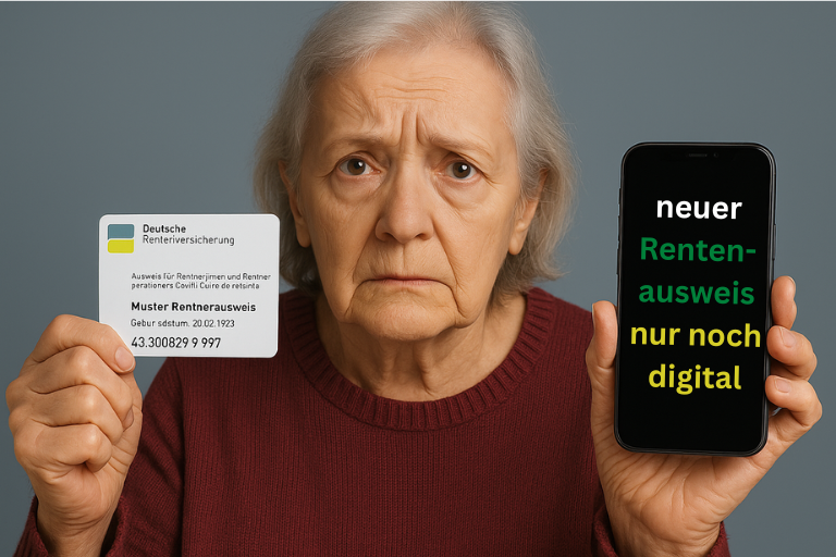 Seniorin und der neue digitale Rentenausweis